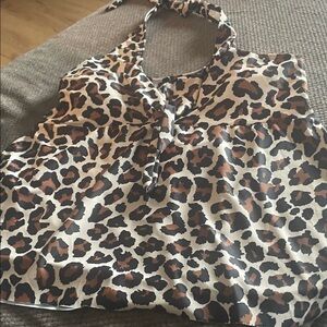 Leopard Print, Bathing suit top, Women’s size XLRG